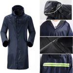 One-piece Oxford Cloth Raincoat On Duty Against Rainstorms Reflective Raincoat