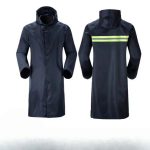 One-piece Oxford Cloth Raincoat On Duty Against Rainstorms Reflective Raincoat