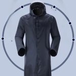 One-piece Oxford Cloth Raincoat On Duty Against Rainstorms Reflective Raincoat