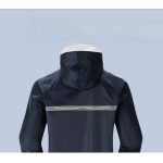 One-piece Oxford Cloth Raincoat On Duty Against Rainstorms Reflective Raincoat