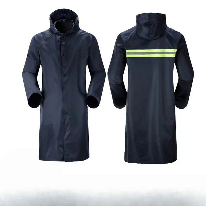 One-piece Oxford Cloth Raincoat On Duty Against Rainstorms Reflective Raincoat
