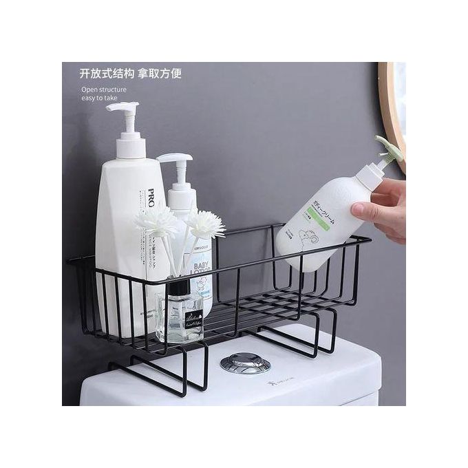 Over The Toilet Tank Bathroom Shelf Toilet Storage Organizer 1pc