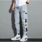 Pants Men Trend Loose Student Casual Overalls Tied Feet Spring Summer New