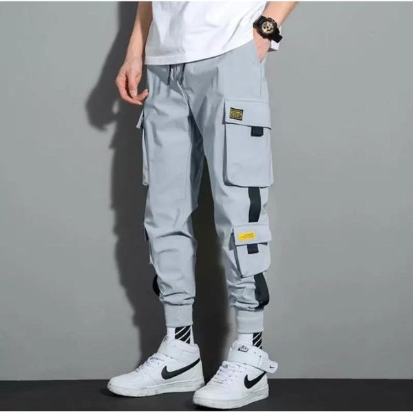 Pants Men Trend Loose Student Casual Overalls Tied Feet Spring Summer New
