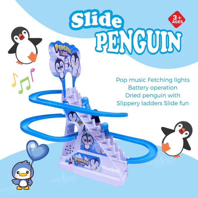 Penguin Slide Toy with Music & Lights – Battery Operated (Age 3+)
