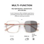 Photochromic Color Changing Anti Blue Light Computer Glasses
