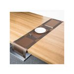 Placemats Set of 6 + 1 Table Runner, Stain Resistant Washable PVC Table Mats Non-Slip Washable Coffee Mats,Crossweave Woven Vinyl Heat Resistant Kitchen Tablemats for Dining...