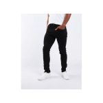 Plain Finest Denim Slim Fit Black Jeans + FREE BELT