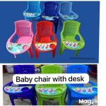 Plastic Baby Chair For Feeding, Kids Study Table Chair With High Backrest