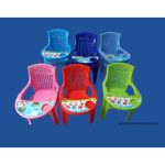 Plastic Baby Chair For Feeding, Kids Study Table Chair With High Backrest