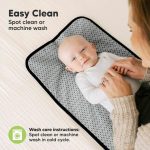 Portable Diaper Changing Pad - Waterproof Foldable Baby Changing Mat - Travel Diaper Change Mat - Lightweight Changing Pads for Baby - Baby Changer - Machine Washable (Black Mod)