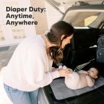 Portable Diaper Changing Pad - Waterproof Foldable Baby Changing Mat - Travel Diaper Change Mat - Lightweight Changing Pads for Baby - Baby Changer - Machine Washable (Black Mod)
