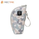 Portable USB Baby Bottle Warmer Bag Milk Warmer -Gray