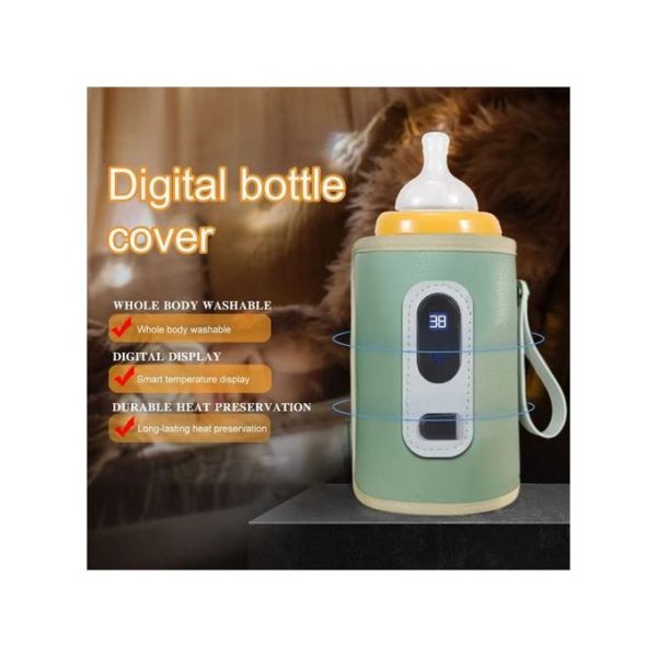 Portable Water Bottle Heating Bag With LCD Digital Display