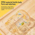 PPSU Anti-Colic Baby Bottle 240ml w/ Handle - Breast-like Unbreakable