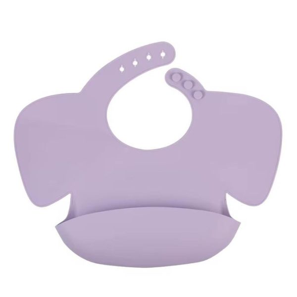 Purple - Premium Kenya Hot Sale Baby Silicone Bib