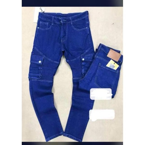 Quality Balmain Slim Fit Mens Jeans BLUE.
