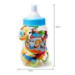 Rattle Teething Baby Toys With Bottle Storage For Newborn