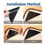 Reusable Rug Grippers RUGGIES Carpet Mat Non Slip Grip Corners Magic Pad Anti Skid for Rug Washable Silicone Grip Mat, Rug Carpet Stopper
