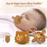 Round Head Baby Silicone Pacifier Soother Breastmilk-like design No crying for baby Perfect gift for newborns