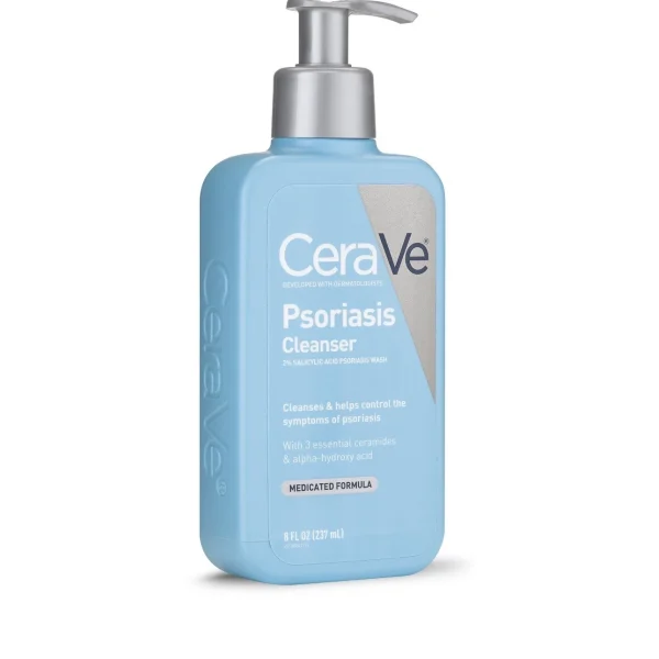 CeraVe Psoriasis Cleanser, Medicated Formula with Salicylic Acid, 8 Oz