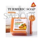 SADOER 3 PIECES Turmeric Soap Bar, Tumeric Soap (100g) is Designed For Acne Removal, Deep Cleaning, Moisturizing, Shrinking large Pores, Like Vitamin C, Brighten Skin Tone, For...