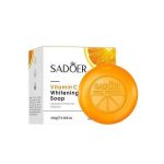 SADOER 3 Pieces Vitamin C Soap Bar for Face & Body,Moisturizing,Smooth Skin, Beauty Bar Soap for All Skin With Gentle Cleanser Both Men Women