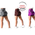 SALE Trending Women Patterned Tie & Dye Gym Shorts BROWN Workout Shorts Tie Dye Shorts Biker Shorts Bike Shorts Good Stretch Tight Fit Breathable Sculpting Cosy Wear Booty Shorts