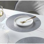 Set of 6pc Round Heat Insulation Table Mats / Placemats