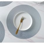 Set of 6pc Round Heat Insulation Table Mats / Placemats