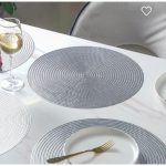 Set of 6pc Round Heat Insulation Table Mats / Placemats