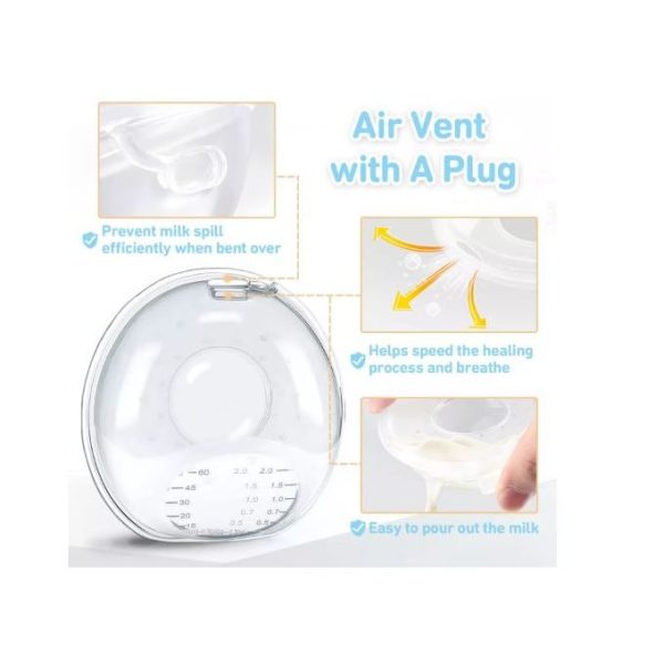 Silicone Milk Shell / Collector (2 Pcs) With Plug