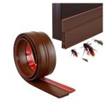 Silicone Self Adhesive Door Bottom Sealing Strip Guard for Home Door Protector for Home from Dust, Insects, Waterproof, Soundproof Door Seal, Door Air Blocker (1 Meter)