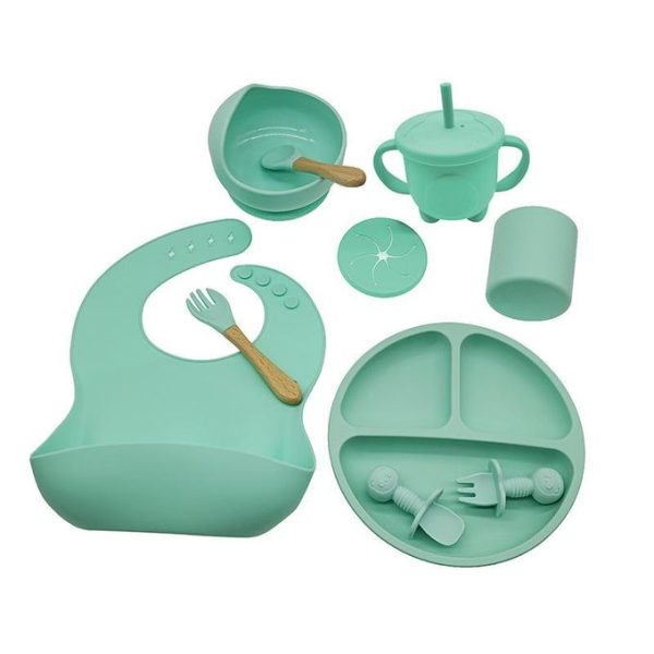Silicone Weaning/Baby Feeding Set/9 pieces set