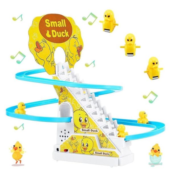 Small Duck Slide Toy with Music & Lights – Battery Operated (3 Ducks, Age 3+)