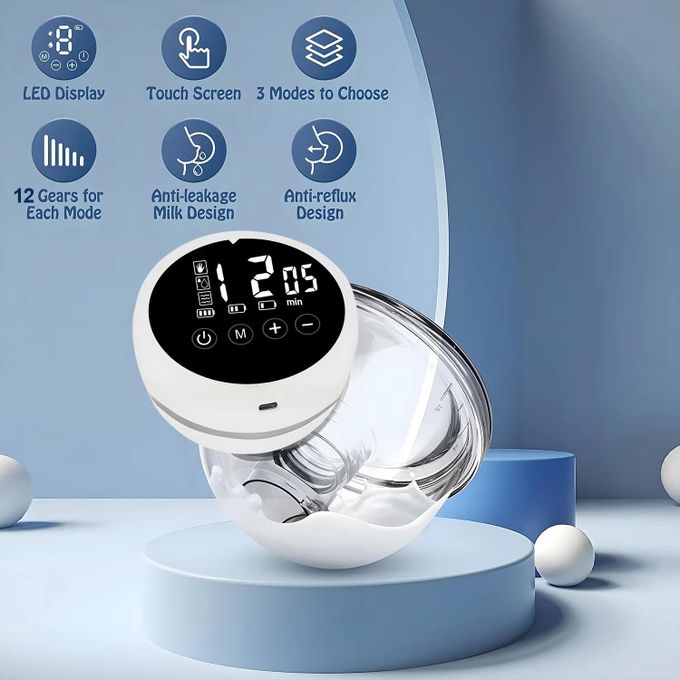 Smart Wearable Electric Breast Pump Silent Milk Collection High Suction Hands-free Invisible Automatic Portable Travel