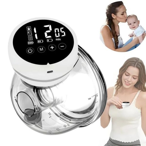 Smart Wearable Electric Breast Pump Silent Milk Collection High Suction Hands-free Invisible Automatic Portable Travel