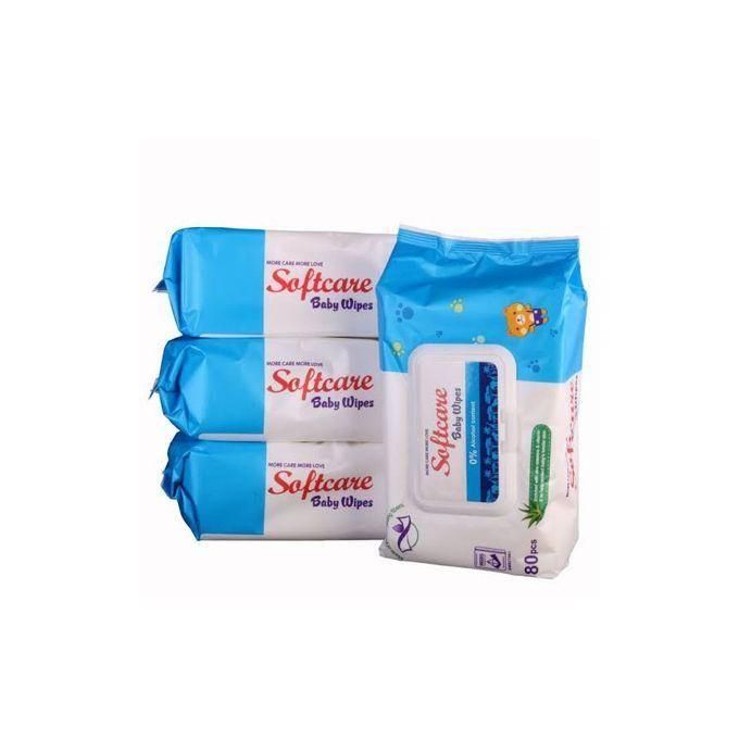 Softcare Baby Wet Wipes 80pcs Value Pack (×3)