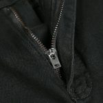 Street Style Slim Fit Denim Men’s Black Ripped Knee Jeans