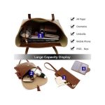 STY 4 In 1 Ladies Handbag Cross-body Bag Purse Card Case Set PU Synthetic Leather Bag - Black