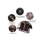 STY 4pcs Ladies Handbags Women Shoulder Tote Bags Set PU Synthetic Leather-Black