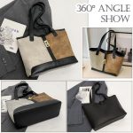 STY Ladies Handbags Color-blocked bags Simple bags High-quality PU Synthetic Leather Bag