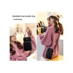 STY Ladies Purse Mini Cross-body Bag Women PU Synthetic Leather Chain Bag-Black