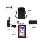 STY Ladies Purse Mini Cross-body Bag Women PU Synthetic Leather Chain Bag-Black