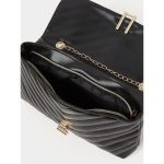 STY Women Small Cross-body Bag Ladies Chain Bag Phone Bag Clutch Mini Black Bag