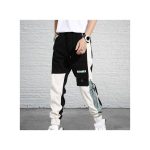 Stylish Men Pants Men Cargo Pants Multi Pockets Mid Waist Lace-up Pants