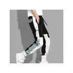 Stylish Men Pants Men Cargo Pants Multi Pockets Mid Waist Lace-up Pants