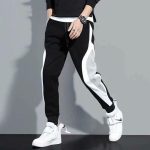 Sweatpants Pockets Pants Man Sweatpants Youthful Vitality Trousers Black