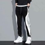Sweatpants Pockets Pants Man Sweatpants Youthful Vitality Trousers Black