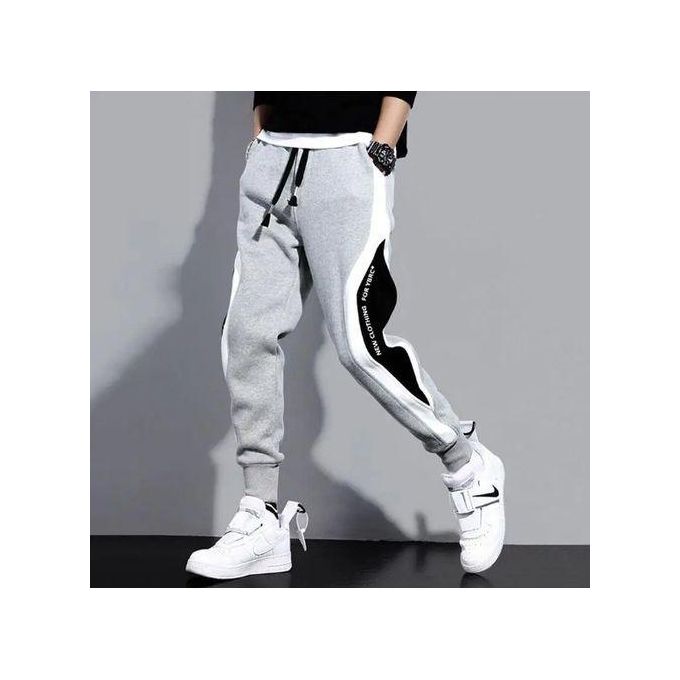 Sweatpants Pockets Pants Man Sweatpants Youthful Vitality Trousers Black